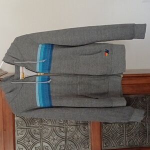 Aviator Nation front stripe zip up hoodie Unisex M